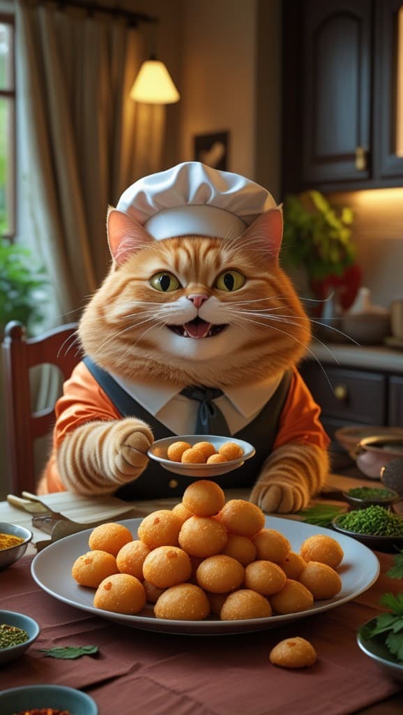 How This Cat Chef Became an Online Sensation with AI Video Magic #digen ai# #Free AI Video Generator#
