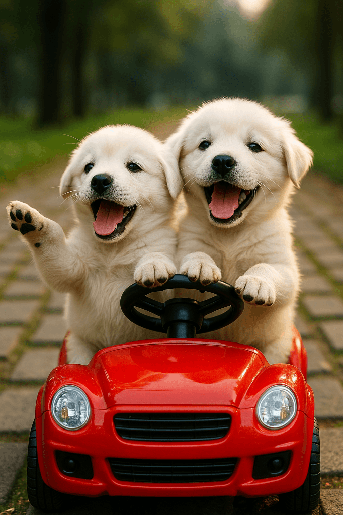 How to Create Viral AI Videos of Puppies Driving Cars Like Magic! #digenai #FreeAIVideoGenerator