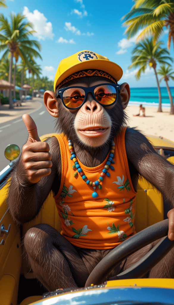 From Jungle Vibes to Viral Hits: How AI Made This Monkey’s Dream Drive Possible #digen ai# #FreeAIVideoGenerator