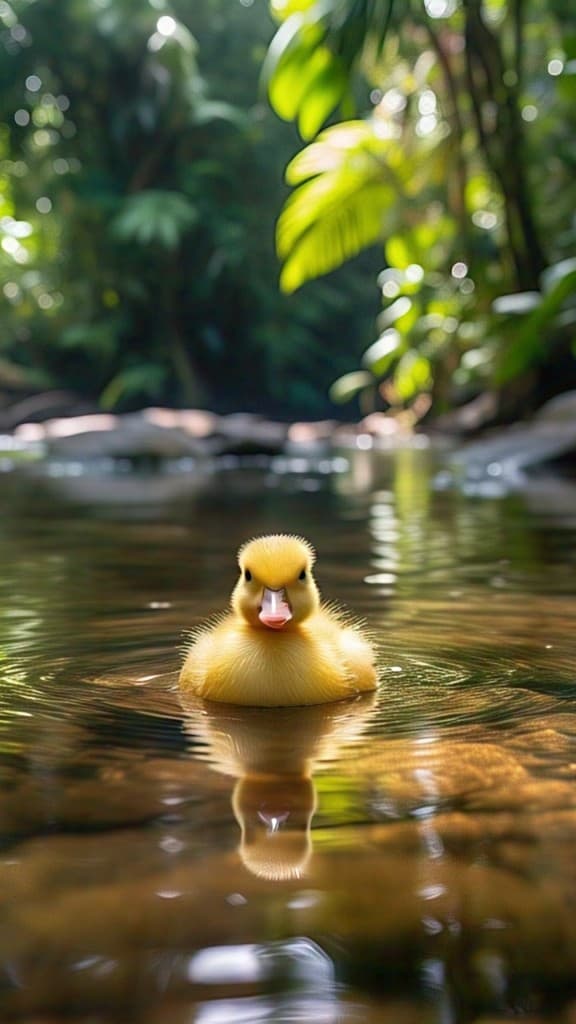 How AI Brought a Duckling’s Tranquil Pond to Life: Your Free Video Guide #digen ai# #Free AI Video Generator#