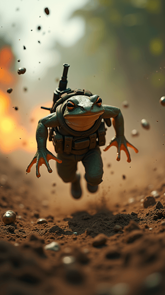 How AI Brought a Frog Soldier’s Battle to Life: Your Free Guide to Epic Video Creation #digen ai #FreeAIVideoGenerator