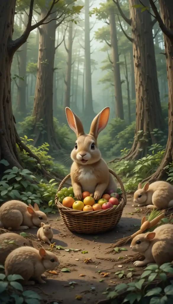 How a Curious Rabbit Family Became Viral with AI Video Magic? #digen ai# #Free AI Video Generator#