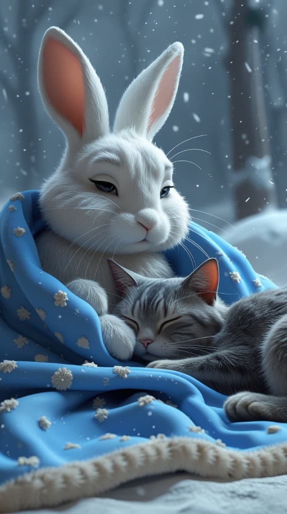 How AI Brought Winter Magic to Life: Create Heartwarming Animal Videos Like This! #digen ai# #Free AI Video Generator#