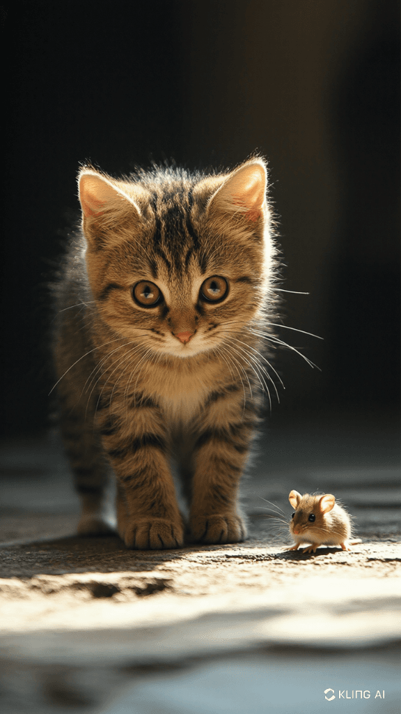 The Tale of Whiskers & Pippin: How AI Brought a Cat's Curious Moment to Life #digenai #FreeAIVideoGenerator