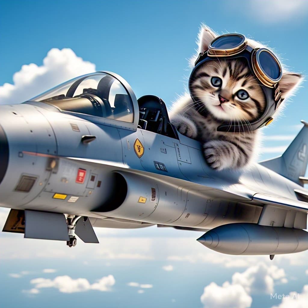 How a Kitten Pilot Took Flight with AI Video Magic #digen ai# #FreeAI Video Adventures#