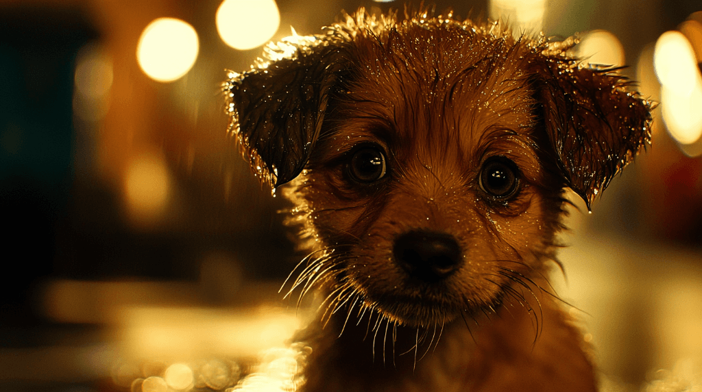 How AI Brought a Rainy Night Puppy’s Journey to Life #digen ai #FreeAI