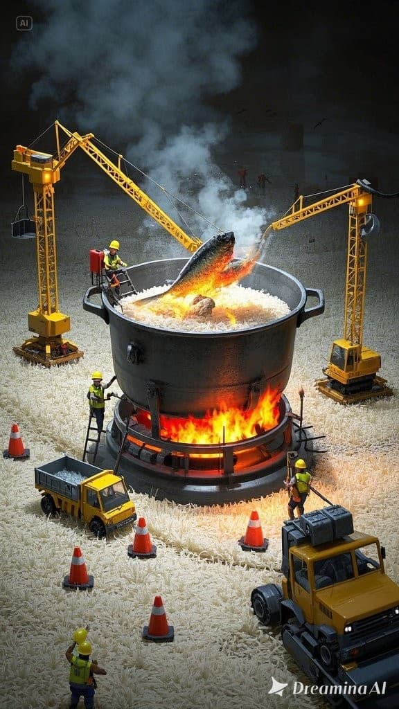 How This Surreal Construction Kitchen Became Viral Magic – Made With Free AI Video Tools! #digenai #FreeAIVideoGenerator