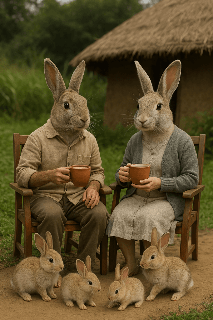 How Two Tea-Drinking Rabbits Captivated Viewers with AI Video Magic #digen ai# #FreeAIVideoGenerator#
