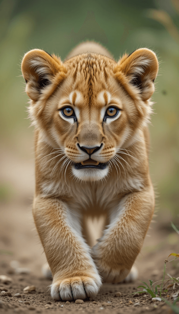 How One Click Brought This Lion Cub’s Journey To Life #digenai #FreeAIVideoGenerator