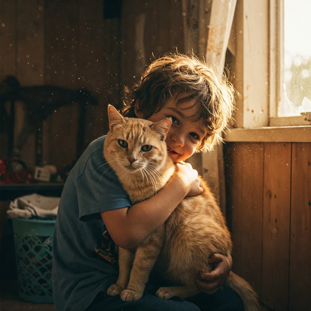A Boy’s Magical Bond with His Cat—and How AI Brought It To Life #digenai #FreeAIVideoGenerator