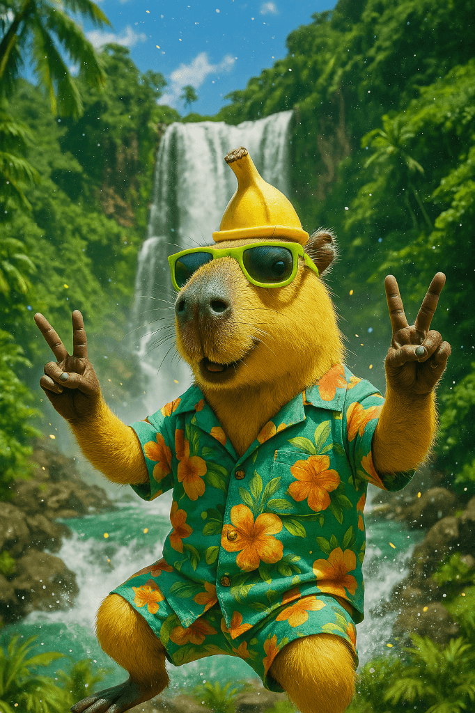 How to Turn Your Photos into Tropical Adventures with AI – Meet Capri the Cappy! #digenai #FreeAIVideoGenerator