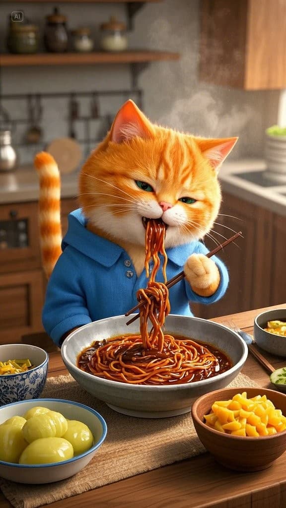How This Adorable Noodle-Loving Cat Went Viral—and How You Can Too! #digenai #FreeAIVideoGenerator