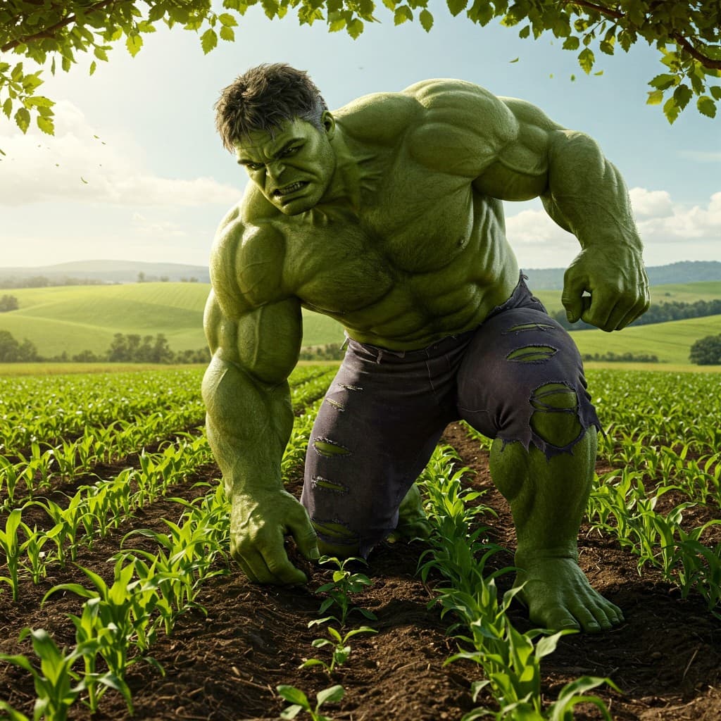 The Hulk’s Secret Garden: How AI Brings Superhero Stories to Life #digen ai# #FreeAIVideoGenerator#