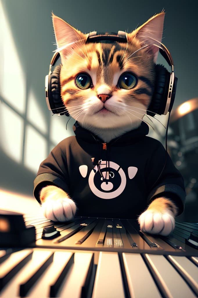 The Curious Cat Typist: How AI Made This Feline’s Dream Video Come True #digen ai# #FreeAIVideoGenerator#