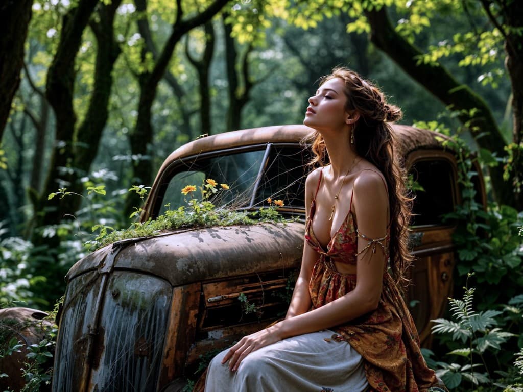How AI Brought a Forest Enchantress's Daydream to Life #digen ai #FreeAIVideoGenerator