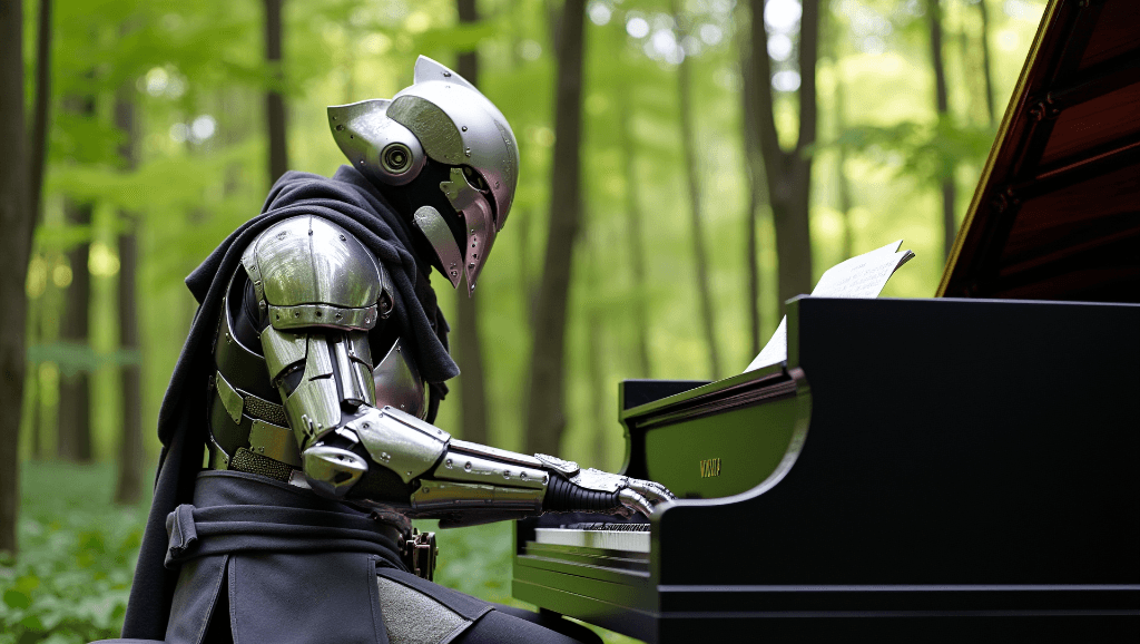 How Did This Knight’s Forest Piano Performance Go Viral? The Secret is AI! #digen ai #FreeAIVideoGenerator