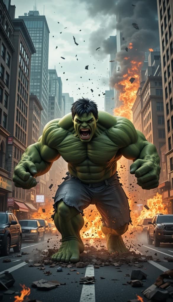 How to Turn a City-Shaking Hulk into Your Next Viral Video with AI #digenai #FreeAIVideoGenerator