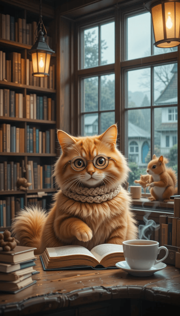 The Enchanted Library Cat & How You Can Create Magic With AI Video Tools #digen ai# #FreeAIVideoGenerator#