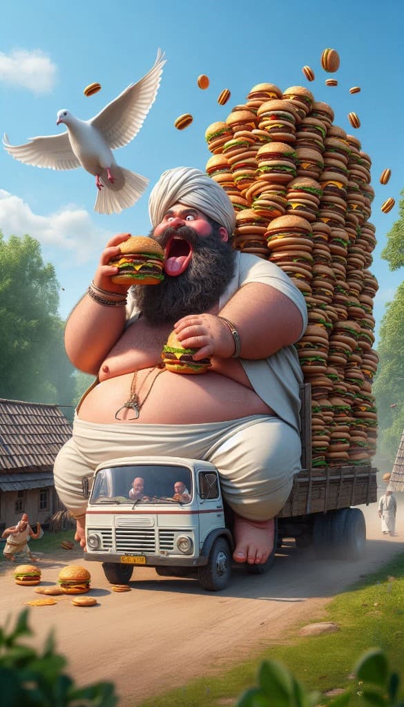 How AI Brought Burger Joy to a Quaint Village? #digen ai #FreeAIVideoGenerator