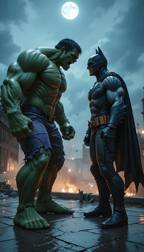 When Legends Clash: How AI Brought Hulk vs Batman to Life in One Click #digenai #FreeAIVideoGenerator