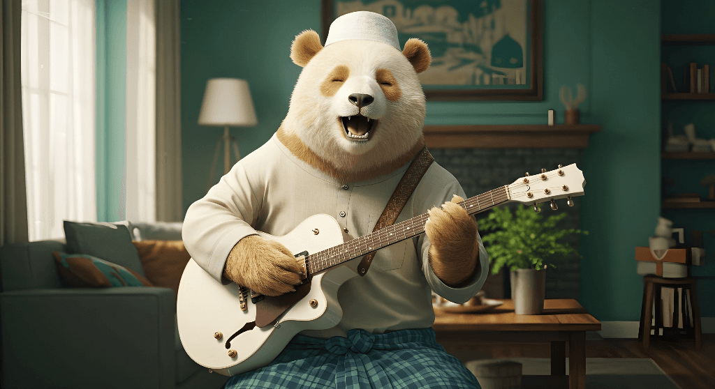 How a Panda’s Guitar Dreams Became Your Next Viral Video #digen ai# #Free AI Video Generator#