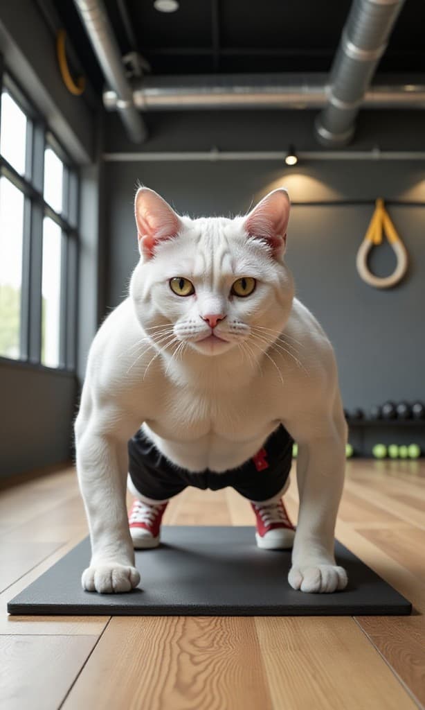 How One Determined Cat Became an AI Fitness Star: Your Free Guide to Creating Viral Videos #digen ai# #Free AI Video Generator#