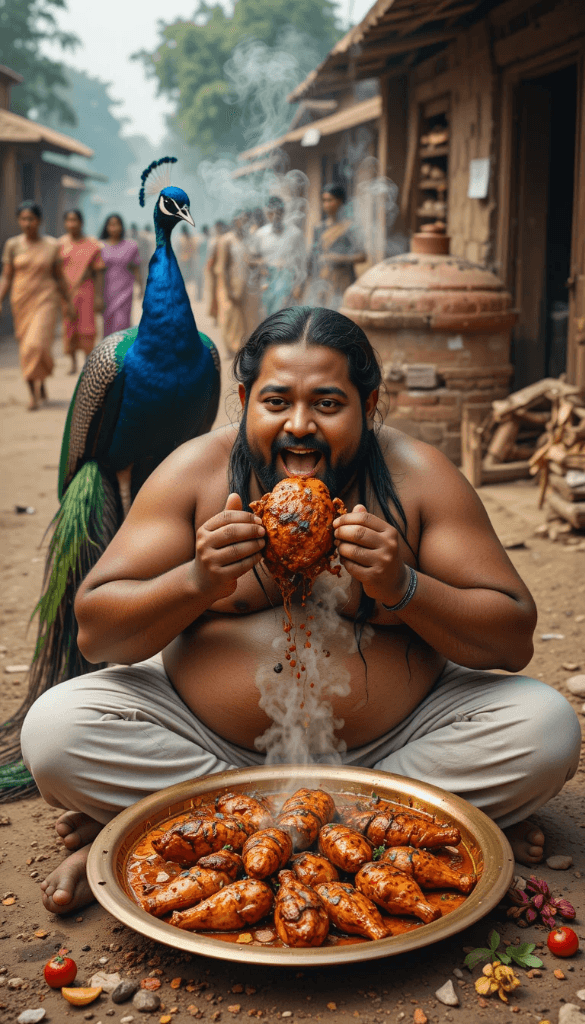 How AI Brought a Peacock’s Feast to Life: Your Free Video Magic Starts Here #digenai #FreeAIVideoGenerator
