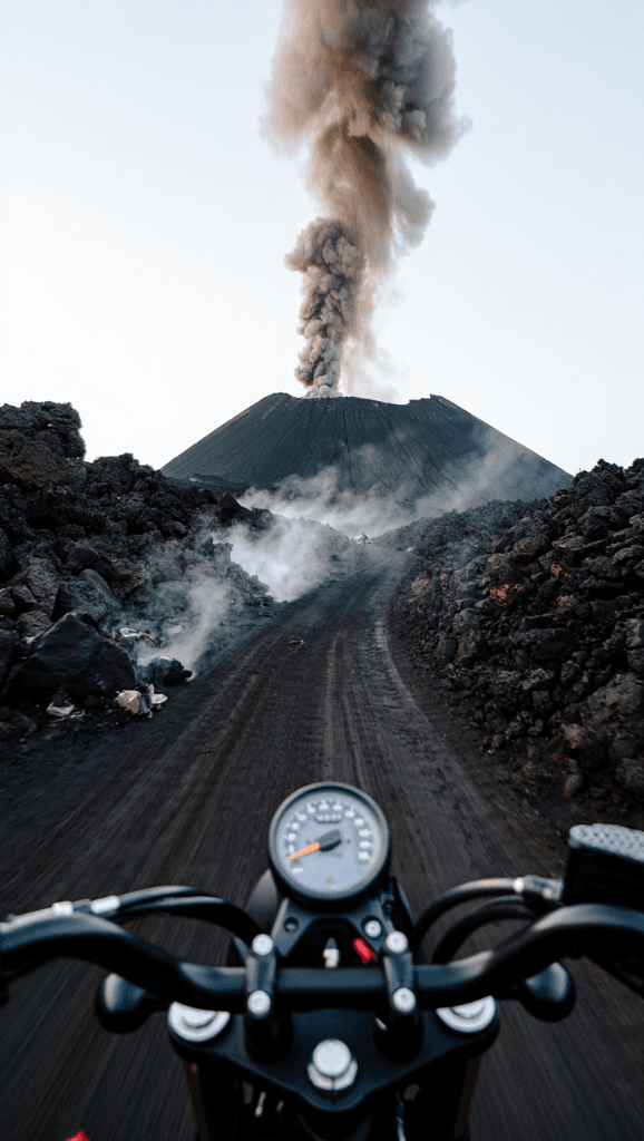 Riding Through Fire: How AI Brought This Volcanic Adventure to Life #digenai #FreeAIVideoGenerator