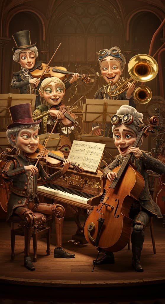 Steampunk Symphony Brought To Life With One Click! #digen ai# #Free AI Video Generator#