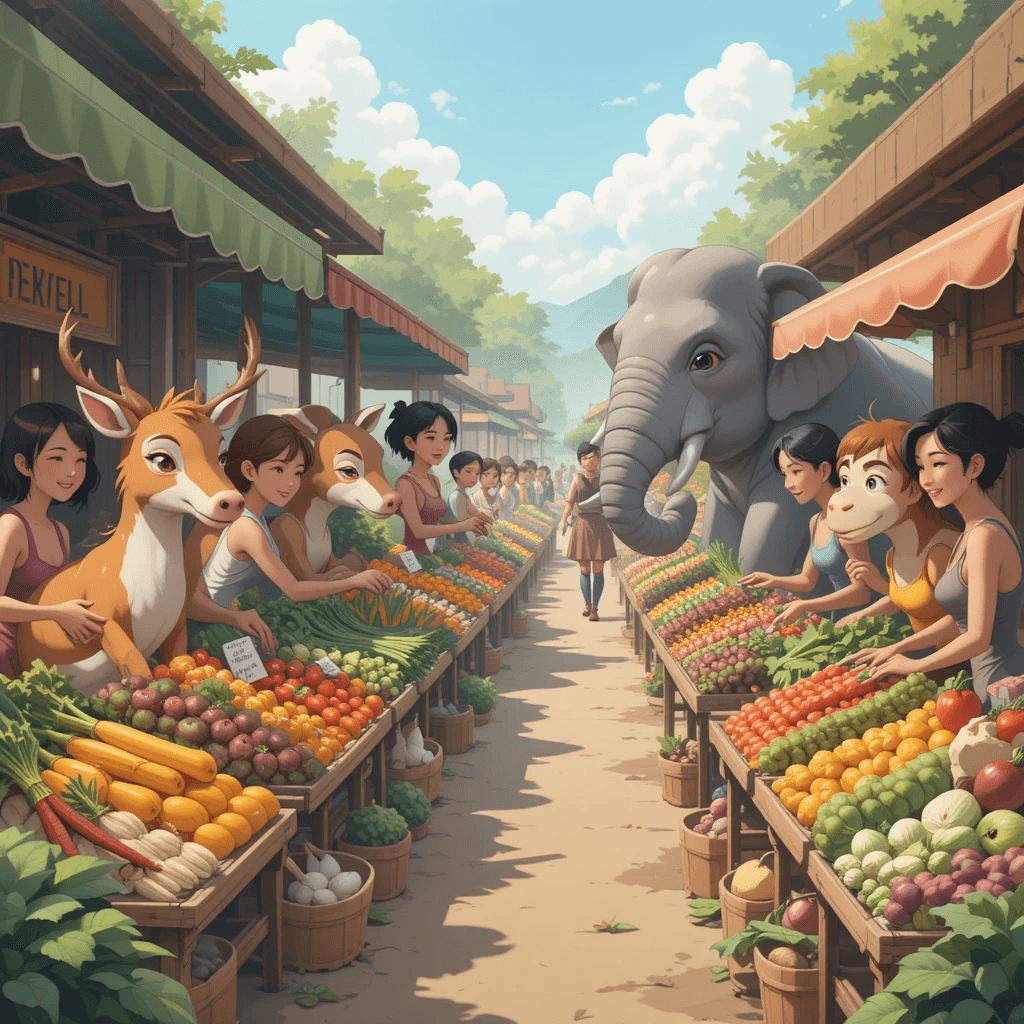 How AI Brought Magic to Market Day: Create Your Own Enchanting Videos in Seconds! #digen ai# #Free AI Video Generator#
