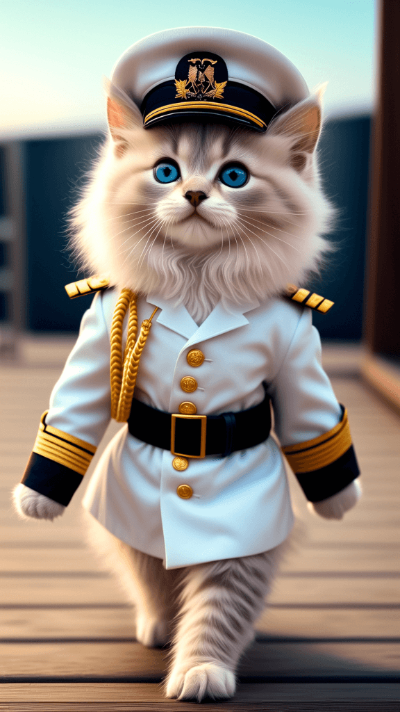 How One Cat Became Captain of His Own AI Video Adventure? #digen ai# #FreeAIVideoGenerator#