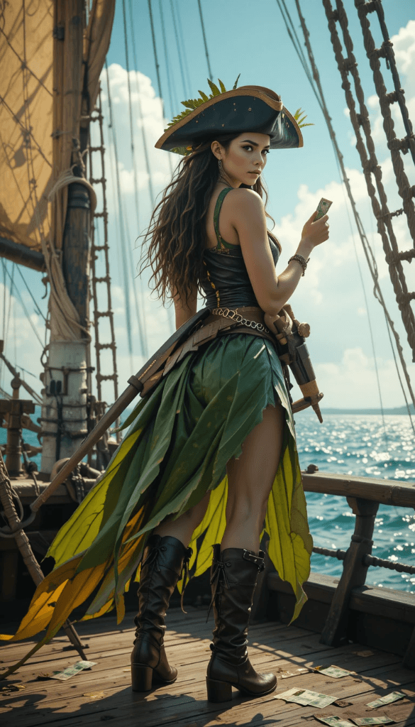 How One Pirate Unleashed Her Treasure with AI Video Magic? #digenai #FreeAIVideoGenerator