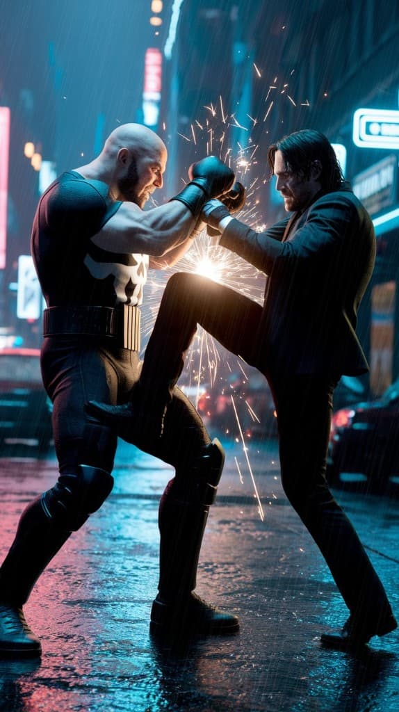Neon Nights and High Stakes: How AI Makes Your Fight Scenes Unforgettable #digenai #FreeAIVideoGenerator