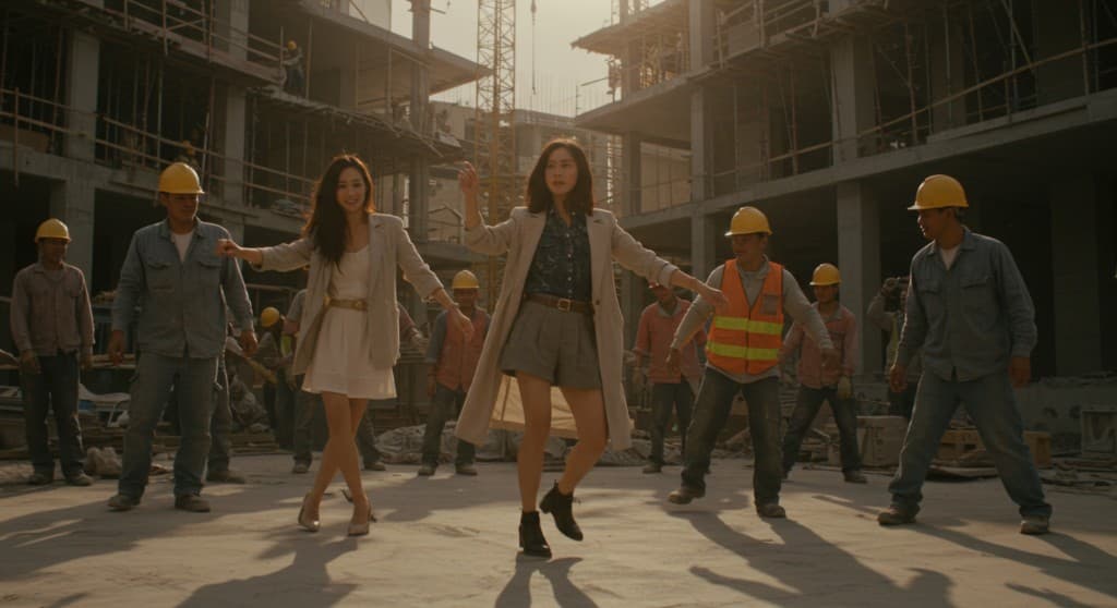 From Construction Site to Viral Video: How AI Transforms Ordinary Moments into Magic #digen ai #FreeAIVideoGenerator