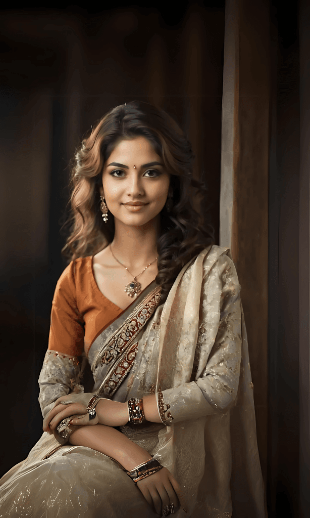 From Saree to Screen: How AI Brought a Traditional Beauty to Life #digen ai# #Free AI Video Generator#
