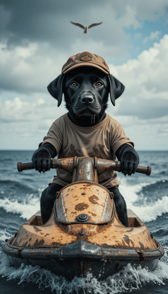 How an AI-Generated Adventure Turned a Dog into a Jet Ski Hero #digen ai #FreeAI