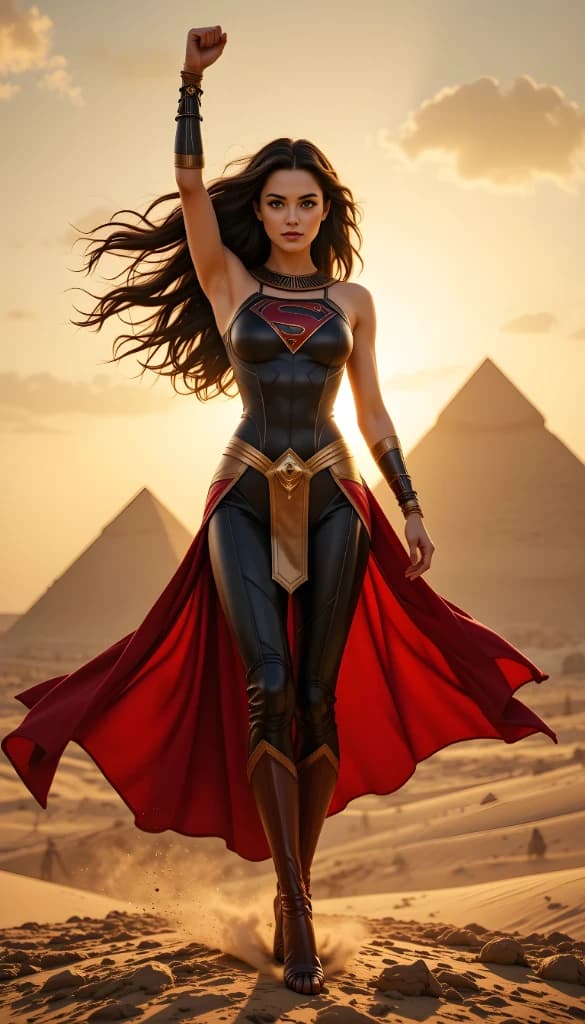 How AI Empowers Everyday Heroes: Create Epic Videos Like Our Desert Superheroine #digenai #FreeAIVideoGenerator