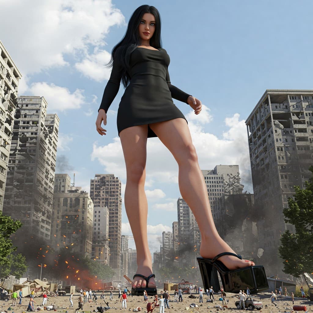 How AI Brought a Heroine’s Courage to Life Amidst Ruins #digen ai# #Free AI Video Generator#