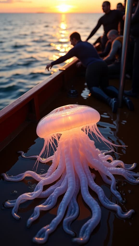 How to Create Mesmerizing AI Videos of Glowing Sea Creatures Like This Sunset Jellyfish Adventure #digenai #FreeAIVideoGenerator