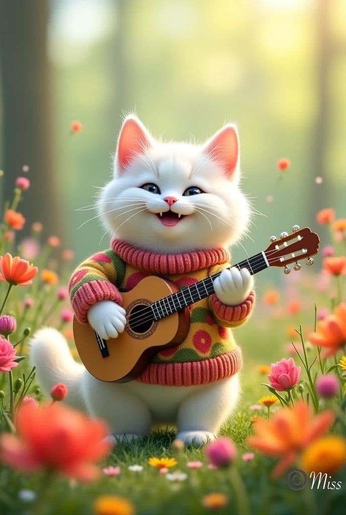 How AI Brought Whiskers' Musical Meadow to Life—and How You Can Create Your Own Magic #digen ai# #FreeAIVideoGenerator#