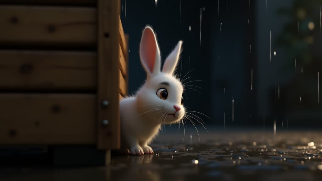 How a Rainy Night Rabbit Adventure Went Viral With AI Magic! #digen ai# #FreeAIVideoGenerator