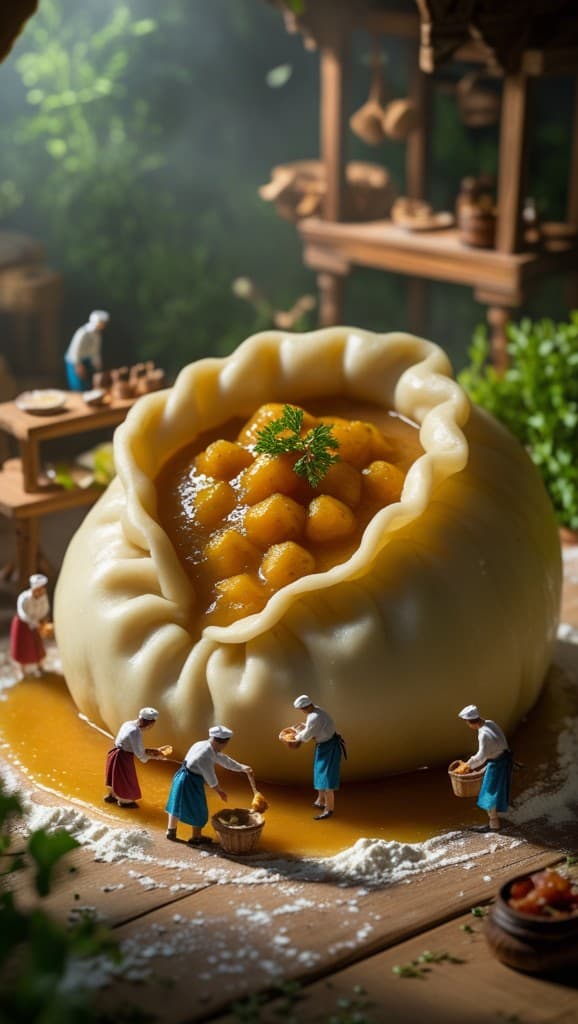 Tiny Chefs & Giant Dumplings: How AI Makes Magic in Your Kitchen #digen ai# #FreeAIVideoGenerator