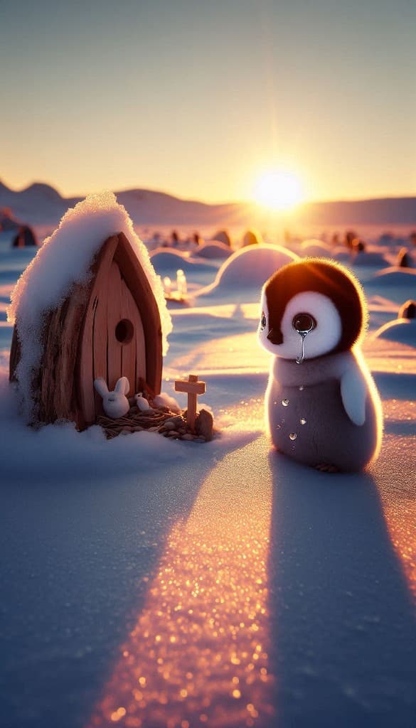 How AI Brought Hope to a Lonely Penguin’s Winter Tale? #digen #FreeAIVideoGenerator