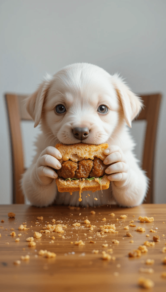How This Puppy’s Messy Sandwich Became an AI Video Sensation? #digenai #FreeAIVideoGenerator