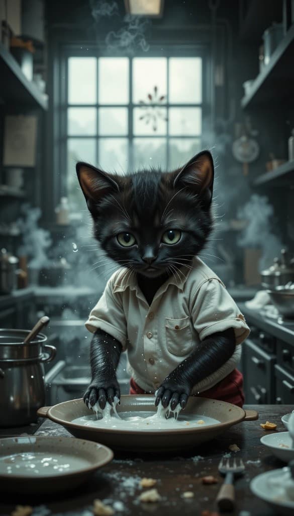 From Kitchen Curiosity to Viral Star: How AI Brought This Kitten Chef to Life #digen ai# #Free AI Video Generator#