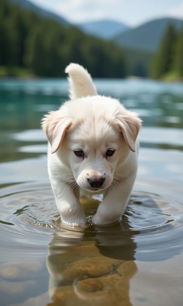 How AI Brought a Puppy’s Lake Adventure to Life—and How You Can Too! #digenai #FreeAIVideoGenerator