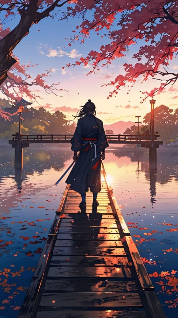 The Samurai’s Sunset Journey: How AI Brings Ancient Tales to Life #digen ai #FreeAI