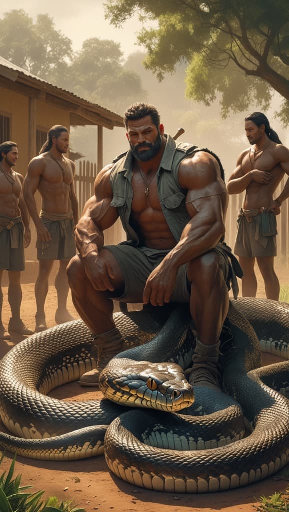 How Did This Villager Tame a Python? Discover AI Video Magic #digen ai #FreeAIVideoGenerator