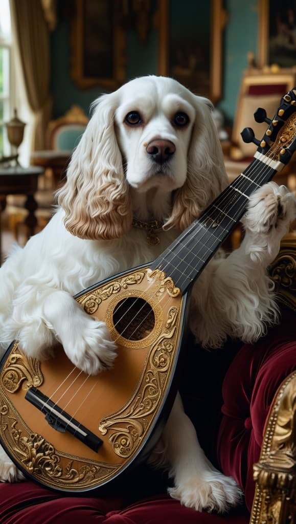 How This Majestic Dog Became a Mandolin Maestro (And How You Can Too!) #digen ai# #Free AI Video Generator#