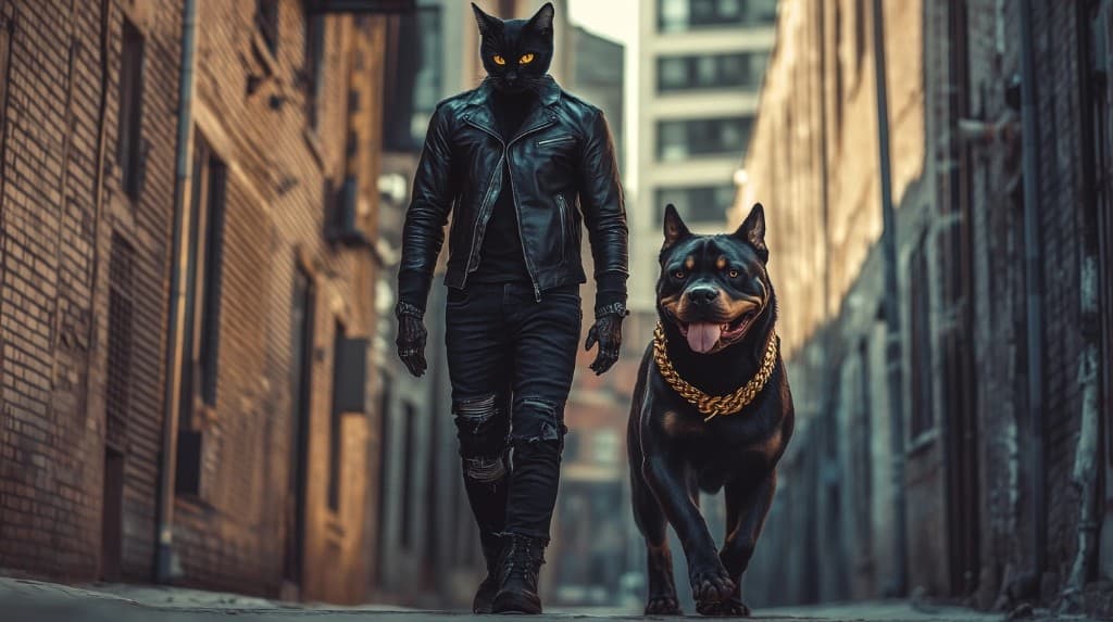 Unlocking Mystery & Power: How AI Crafted This Enigmatic Alley Encounter #digen ai# #Free AI Video Generator#
